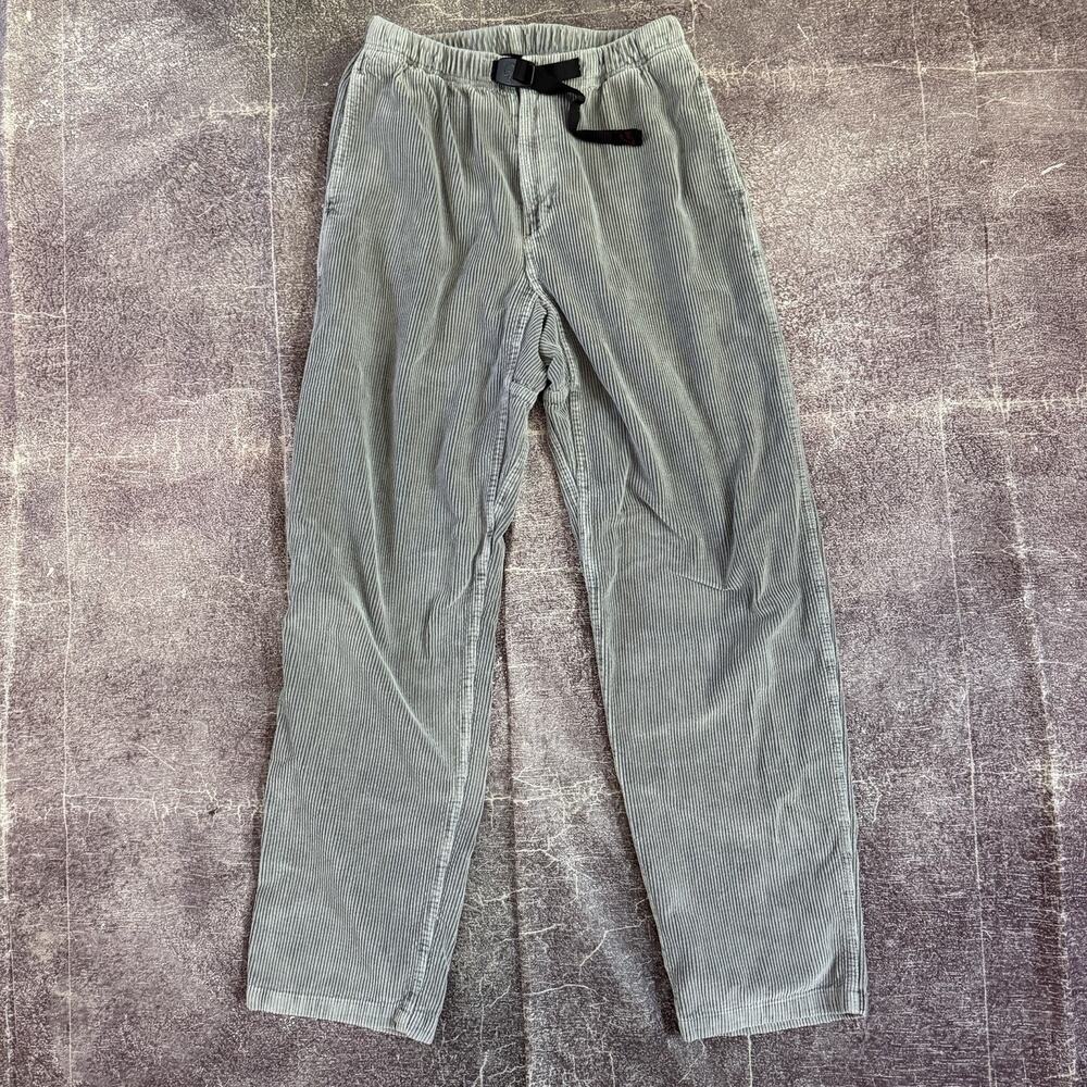 Men's Vintage 90's Gramicci USA Light Gray Corduroy Belted Chino G Pants Sz M